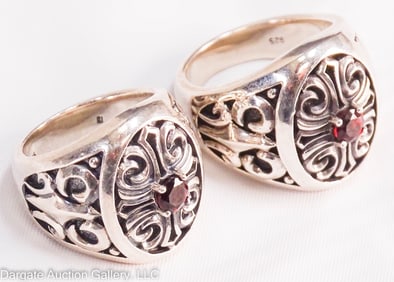 2 STERLING SILVER RINGS