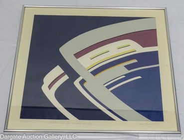 ANA KOZEL ABSTRACT LIGHT SERIES SERIGRAPH 1983