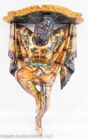 HAND PAINTED BLACKAMOOR SHELF