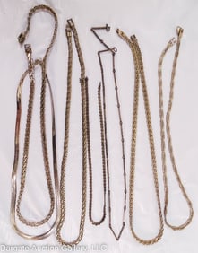 7 STERLING SILVER NECKLACES