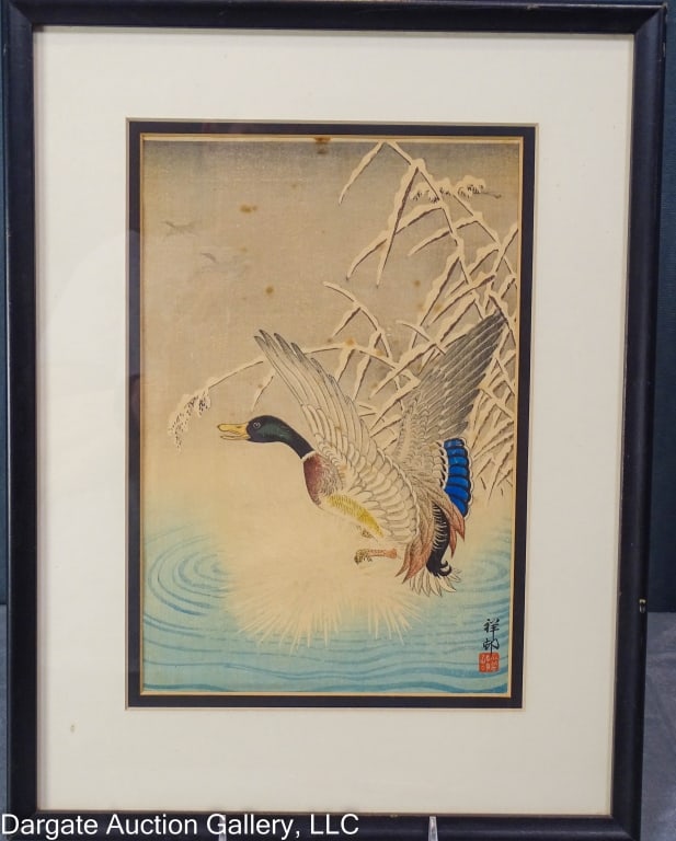 OHARA KOSON WOODBLOCK DUCK IN WINTER (1 of 5)