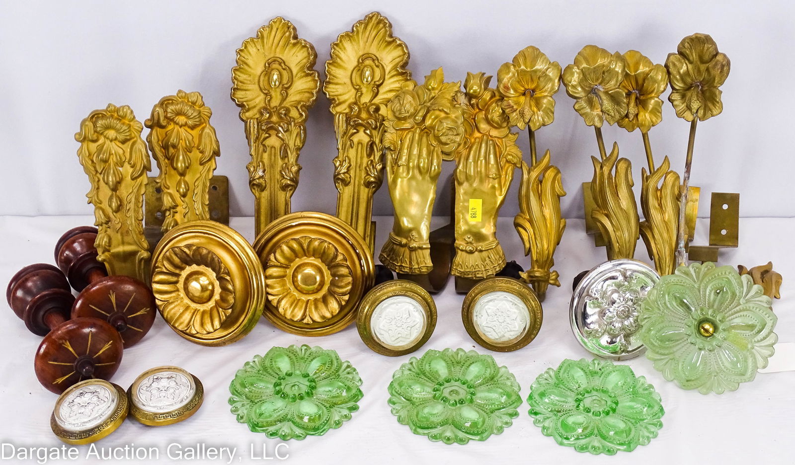 ASST VICTORIAN CURTAIN AND DRAPES TIE BACKS (1 of 11)