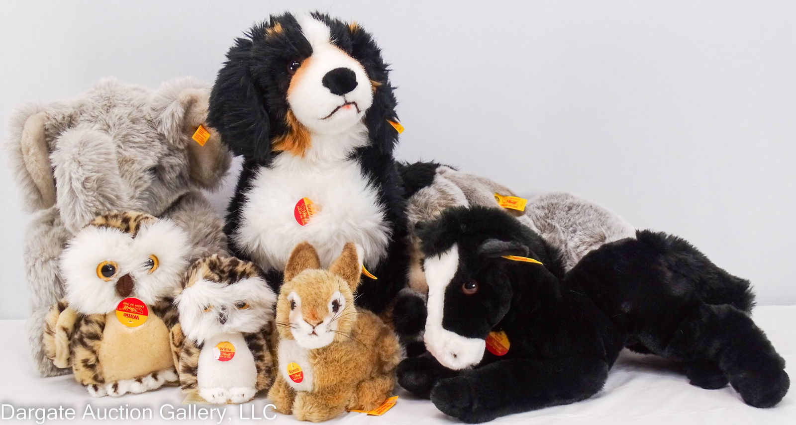 7 VINTAGE STEIFF PLUSH ANIMALS (1 of 6)