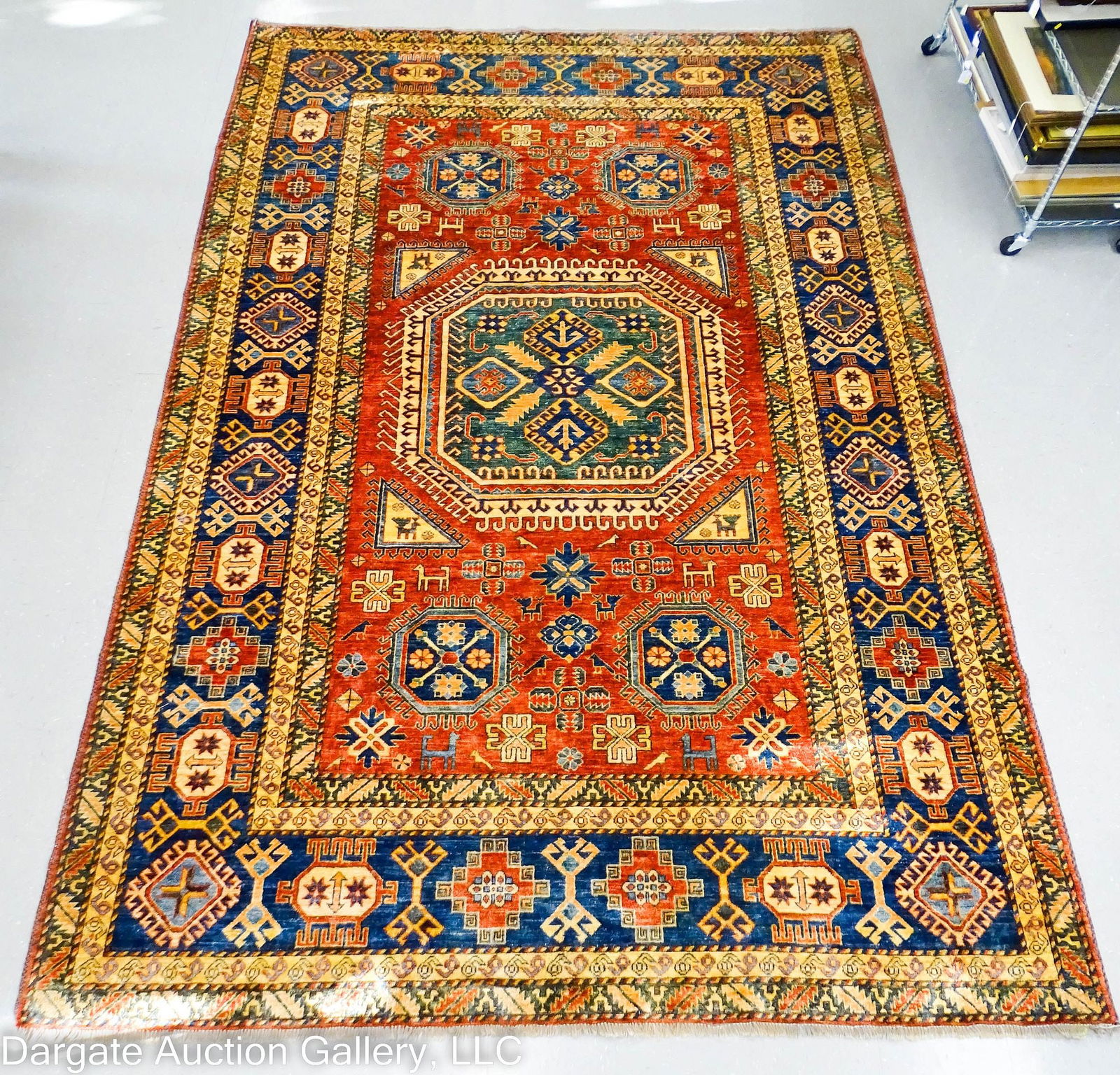 ROOM SIZE PERSIAN KARAJA RUG 151x101 (1 of 6)