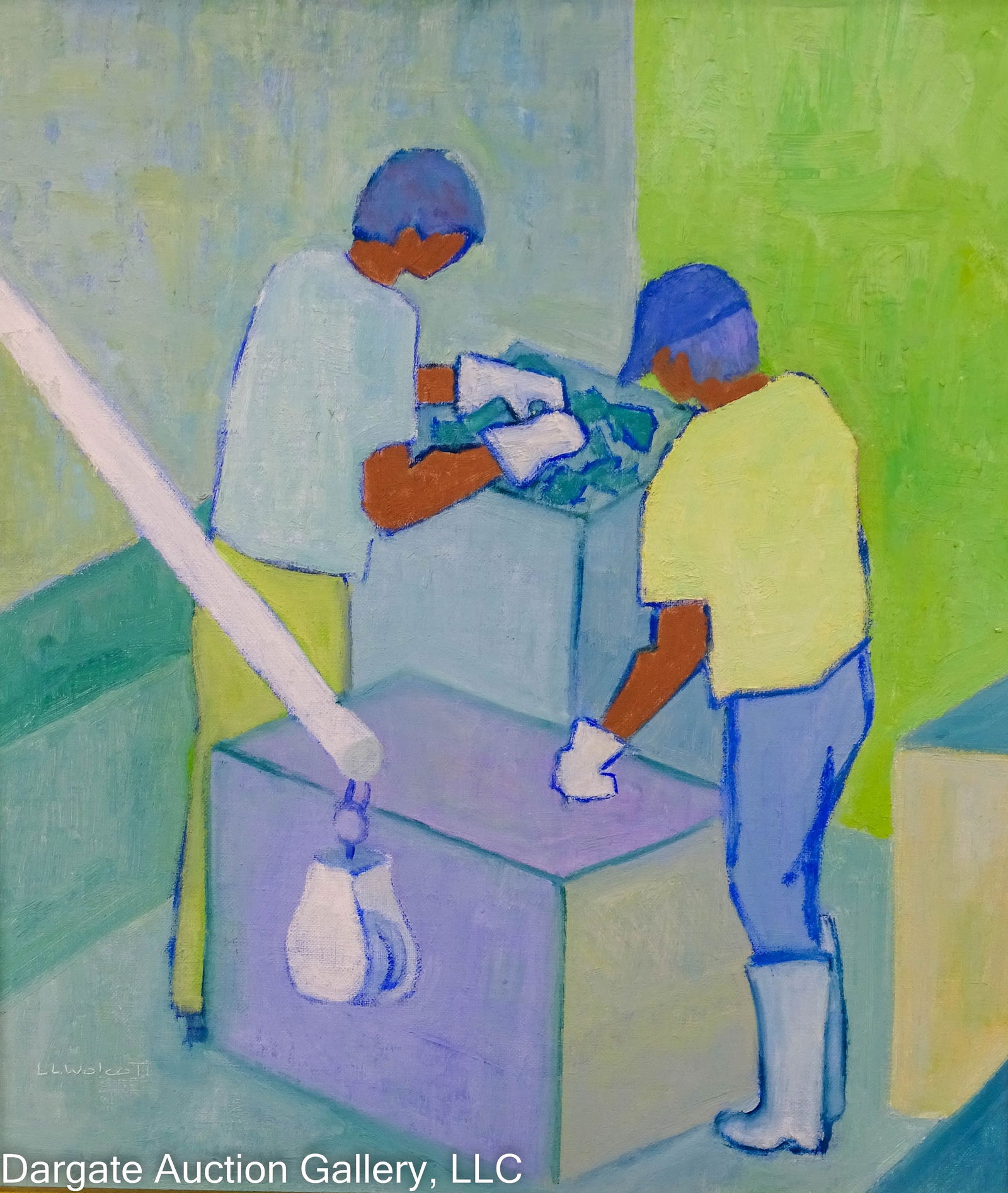 LINDA LOW WOLCOTT  OIL ON BOARD (1 of 4)