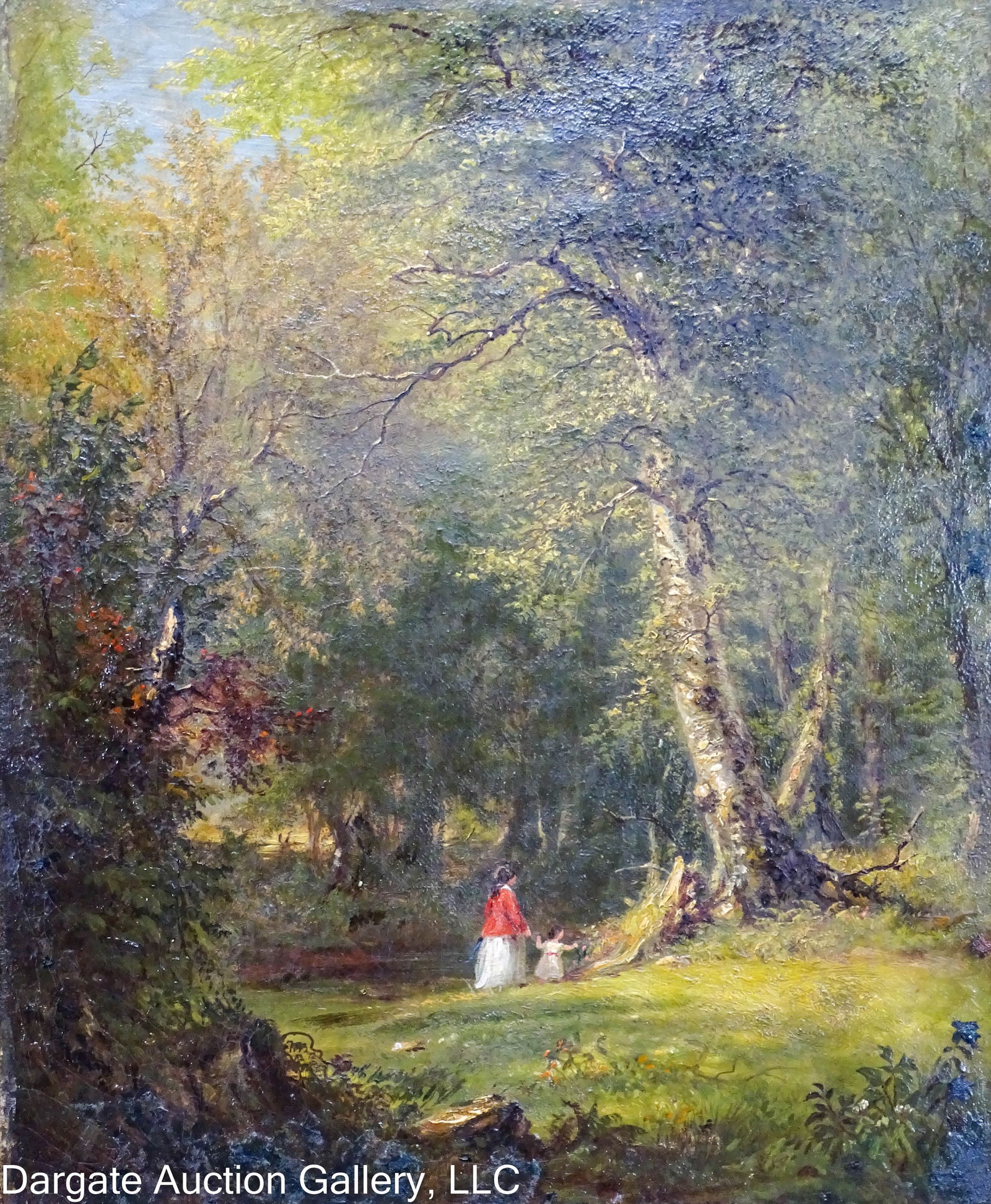 RICHARD WILLIAM HUBBARD OIL ON CANVAS LANDSCAPE (1 of 5)