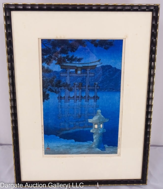 HASUI KAWASE WOODBLOCK STARRY NIGHT AT MIYAJIMA (1 of 14)