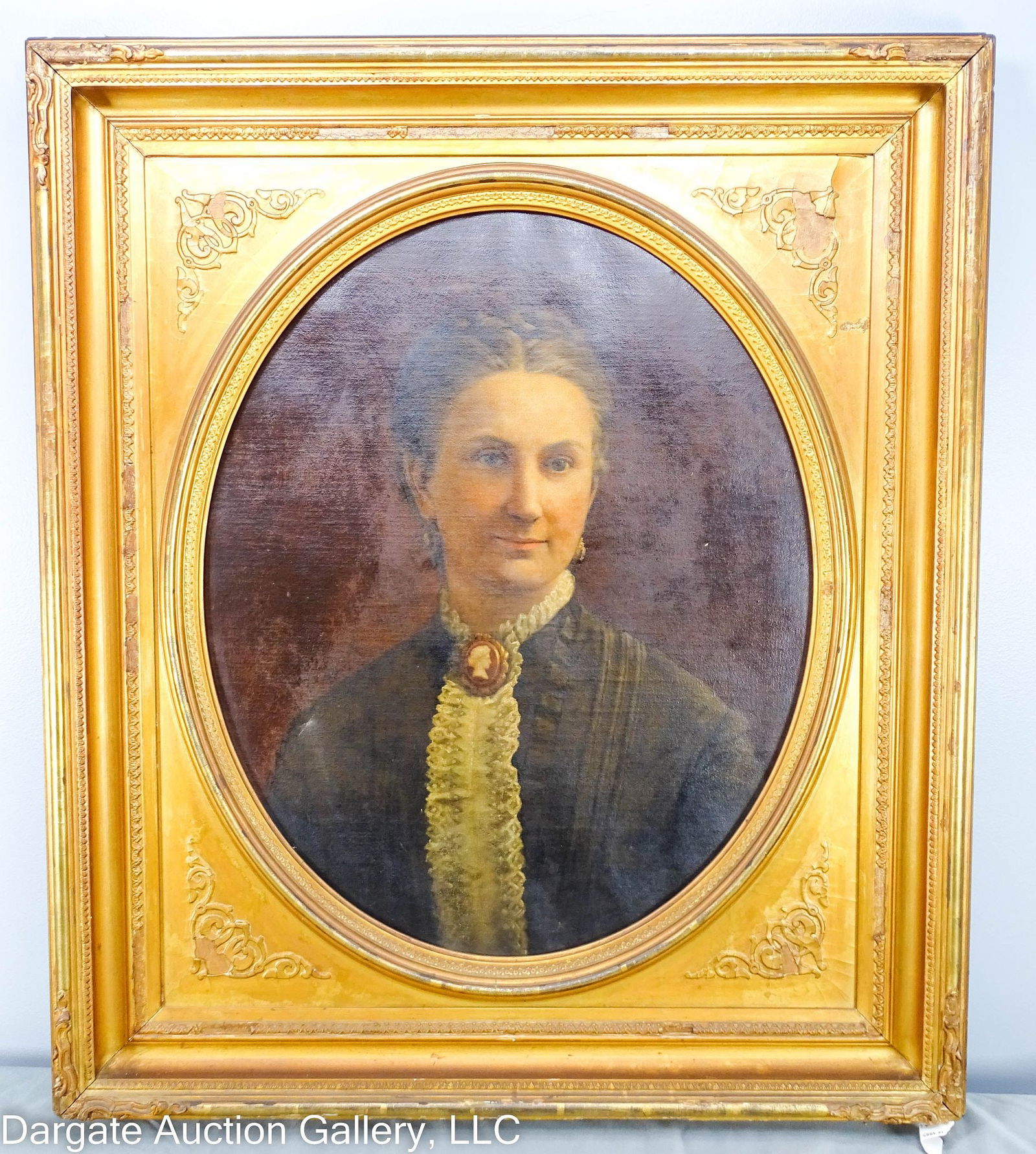 19th C O/C PORTRAIT OF A LADY (1 of 7)