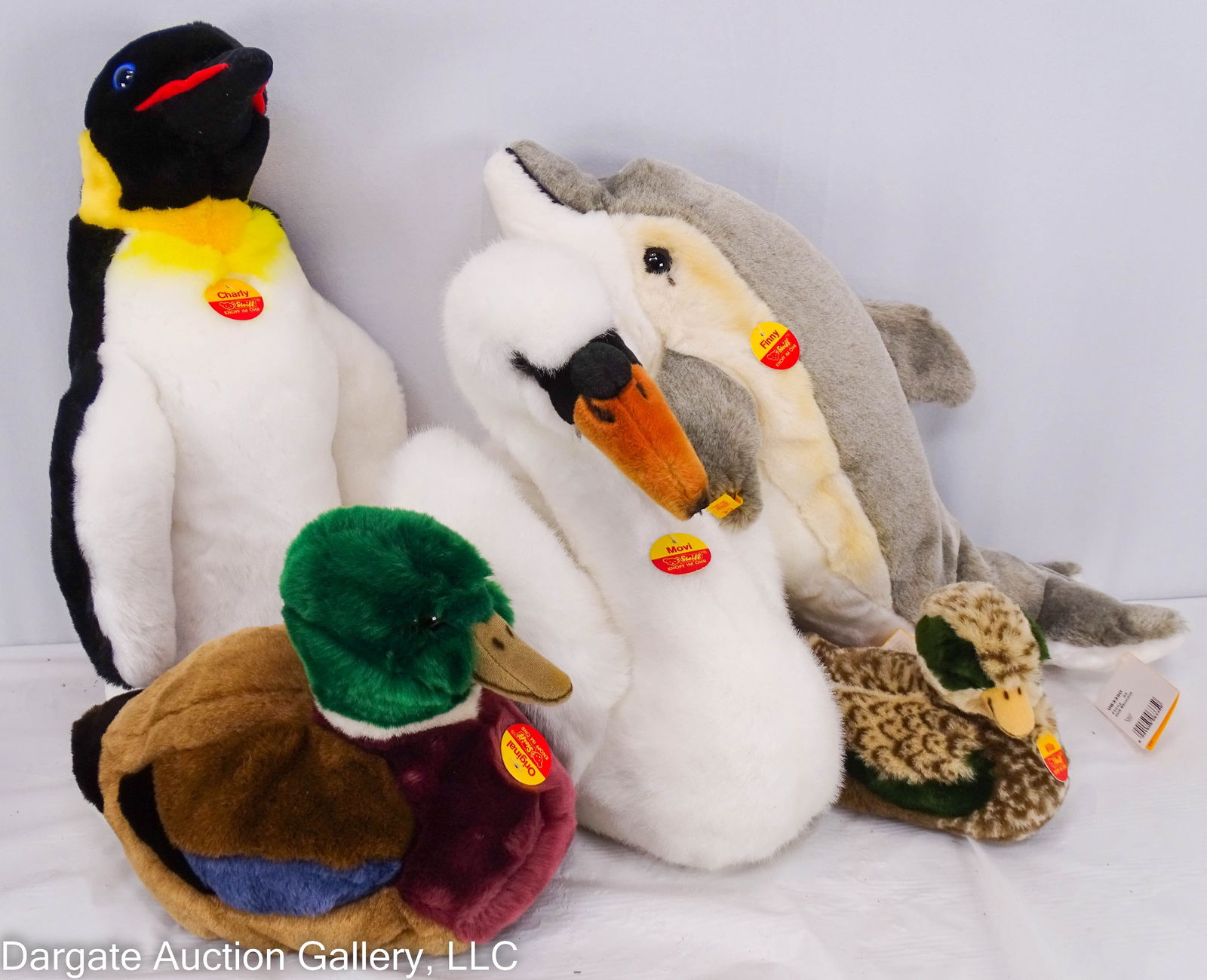 5 VINTAGE STEIFF PLUSH ANIMALS (1 of 7)