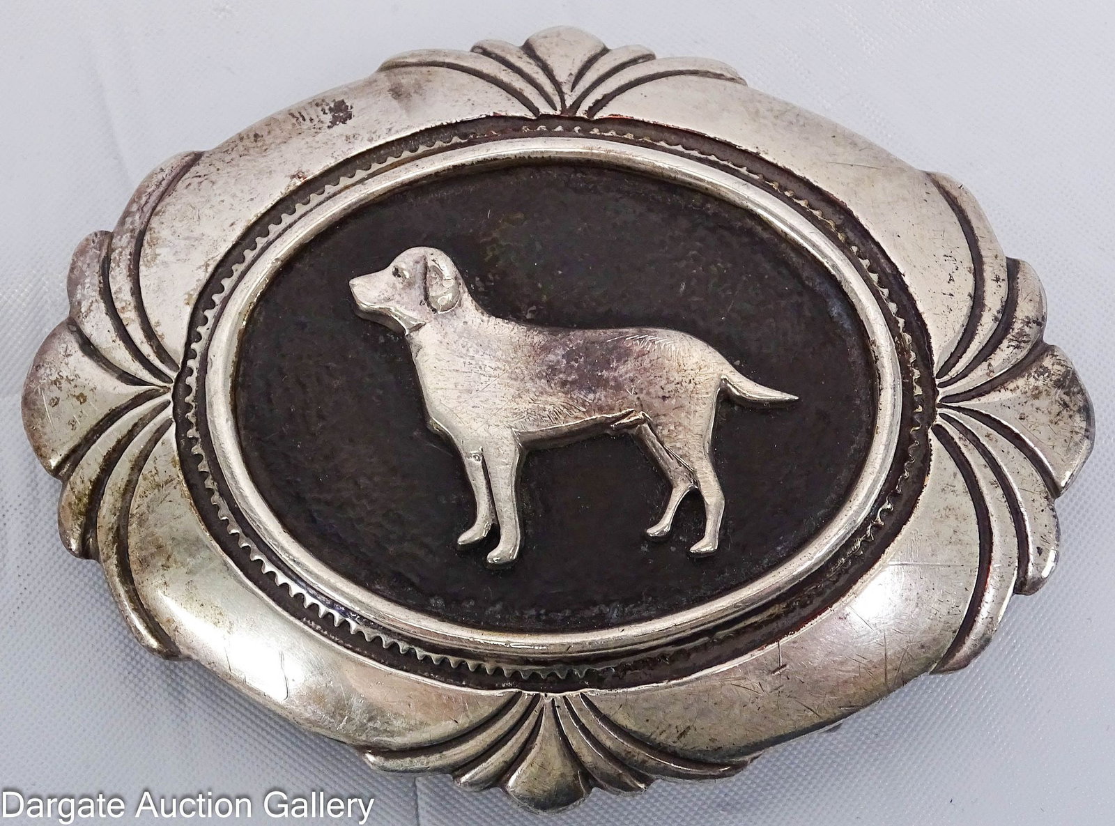 FINE ARF STERLING BELT BUCKLE (1 of 3)