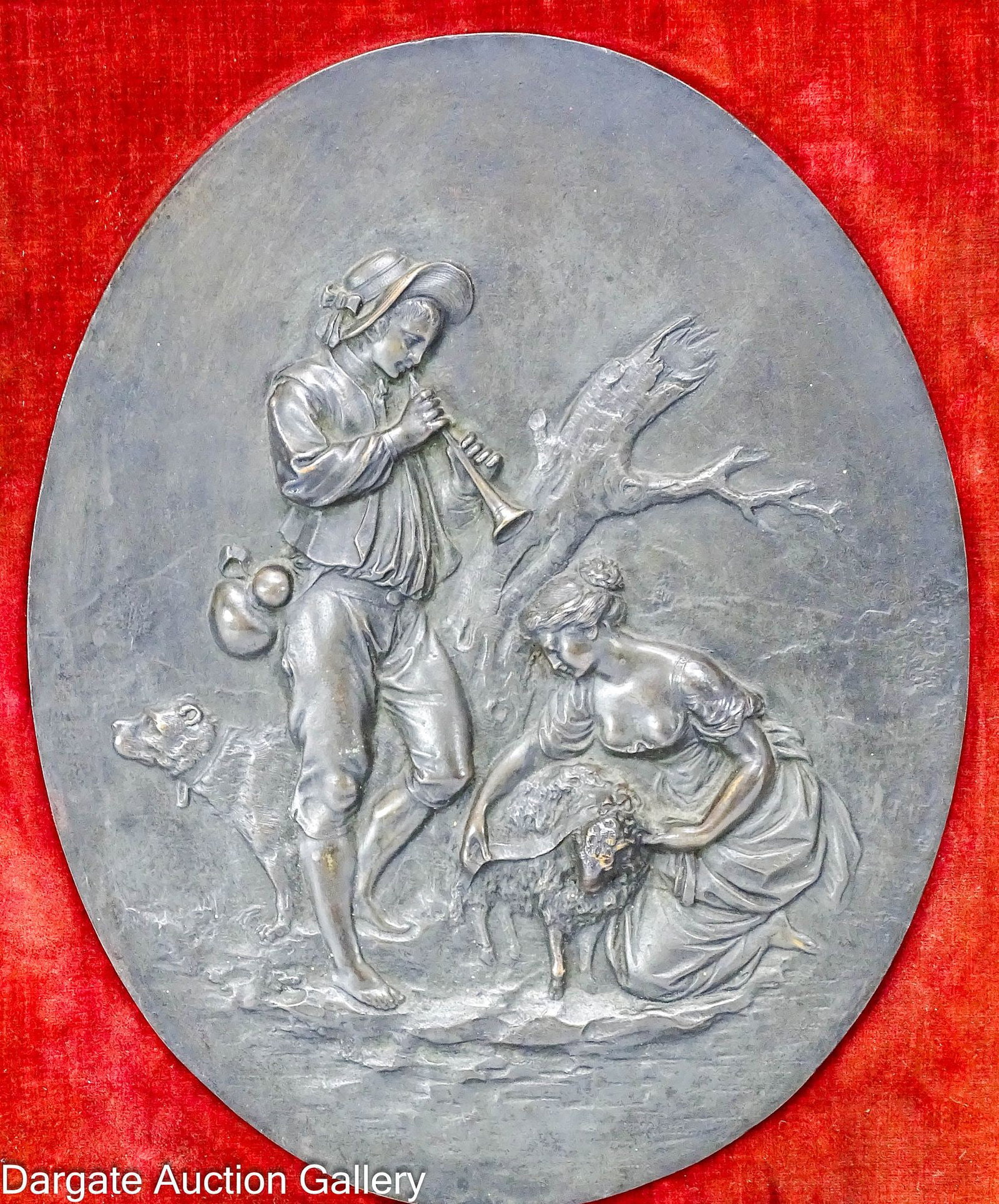 FRAMED BRONZE PLAQUE (1 of 5)