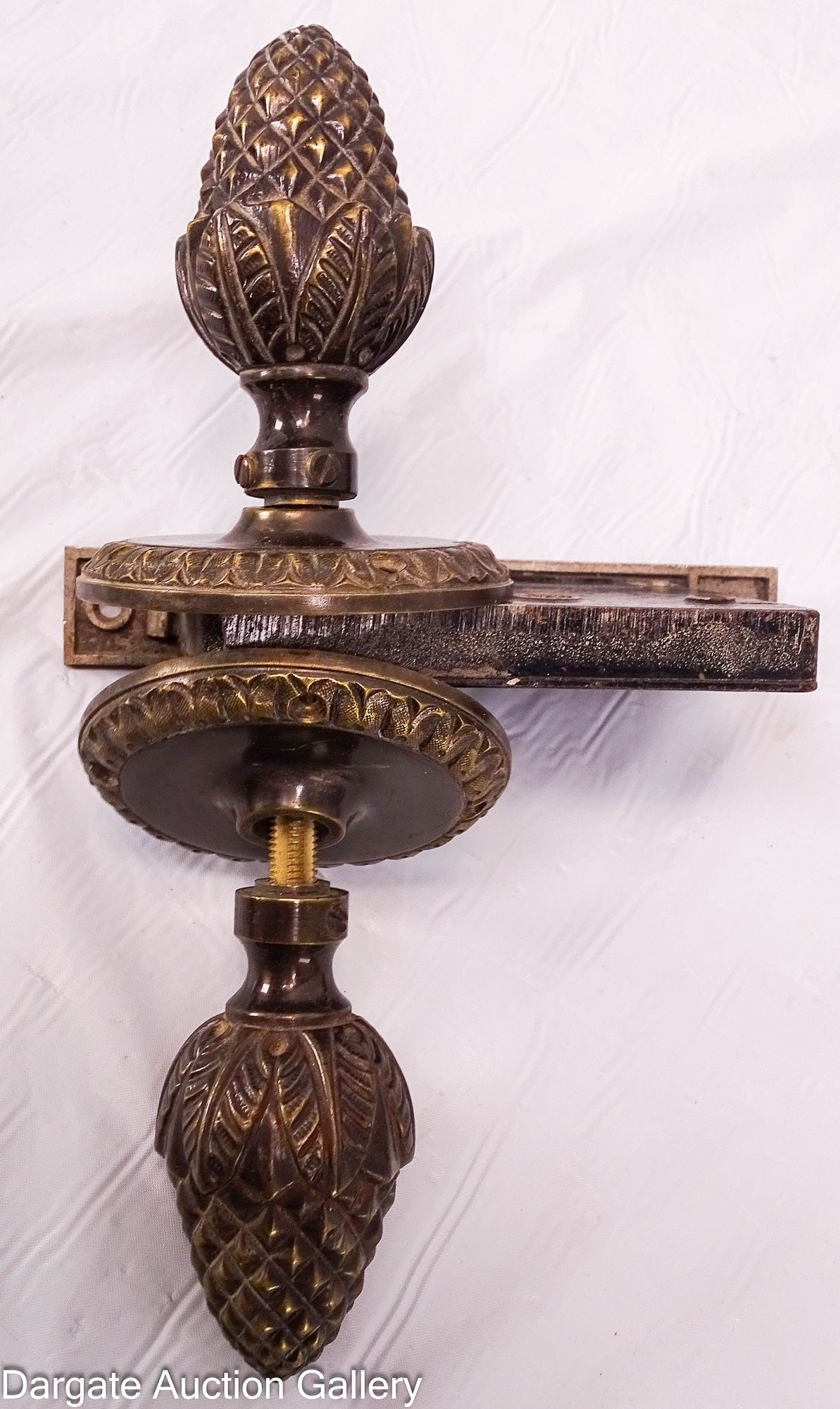 (5) ASSORTED BRASS LOCK SETS AND PULLS - 7