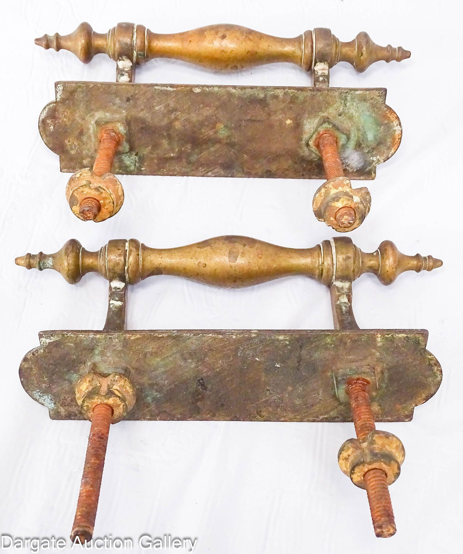 (5) ASSORTED BRASS LOCK SETS AND PULLS - 8