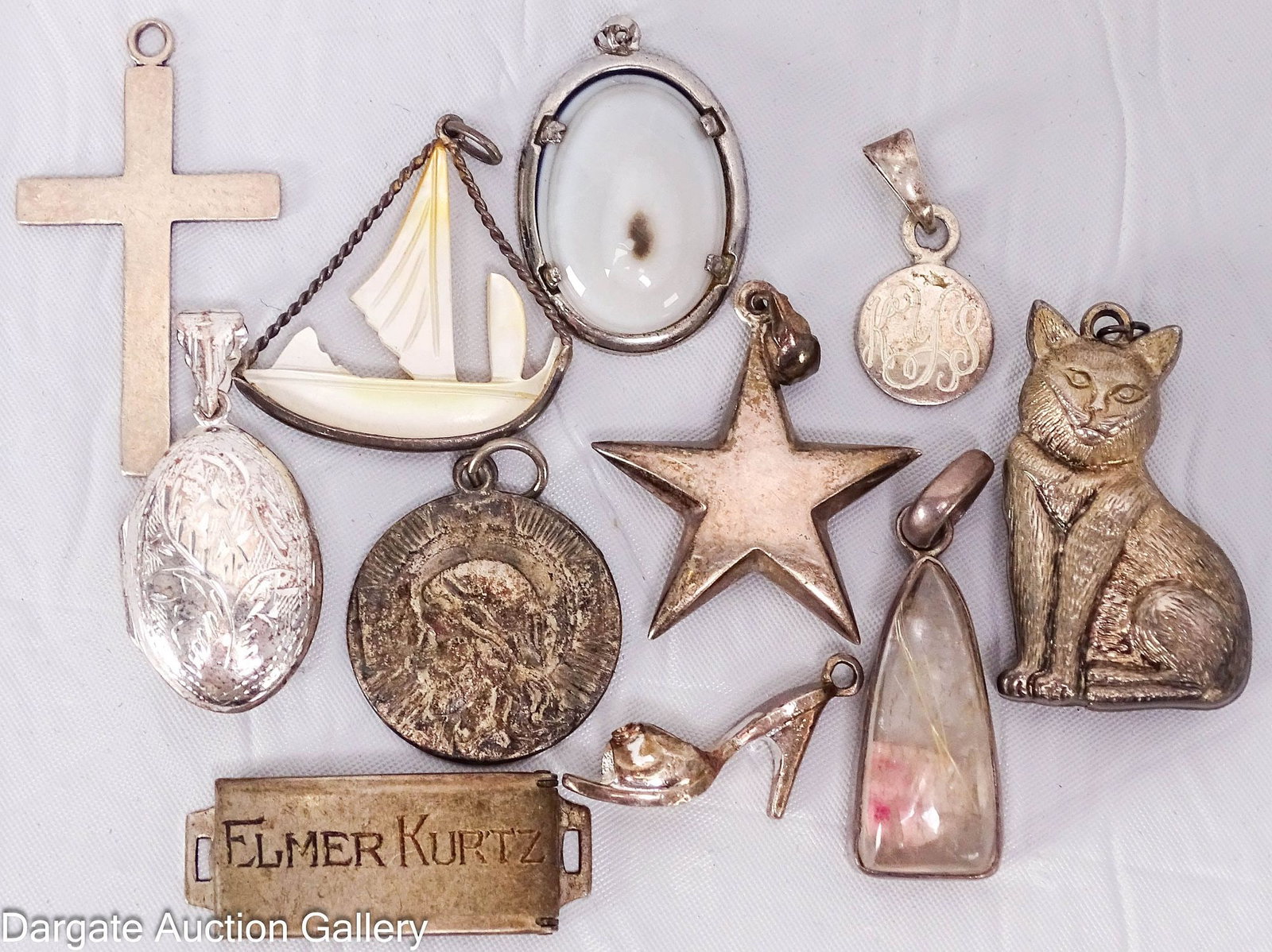 (11) ASSORTED PENDANTS incl STERLING (1 of 4)