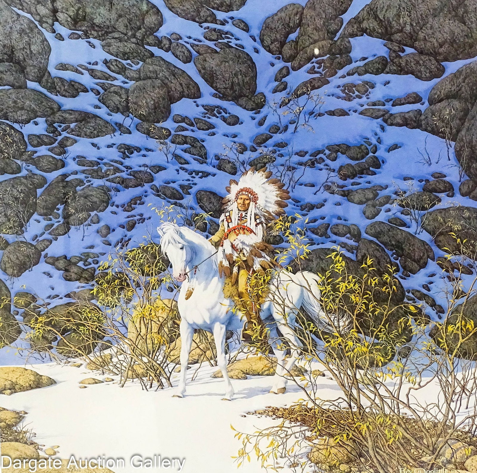 (2) BEV DOOLITTLE EAGLE HEART LITHOS (1 of 13)