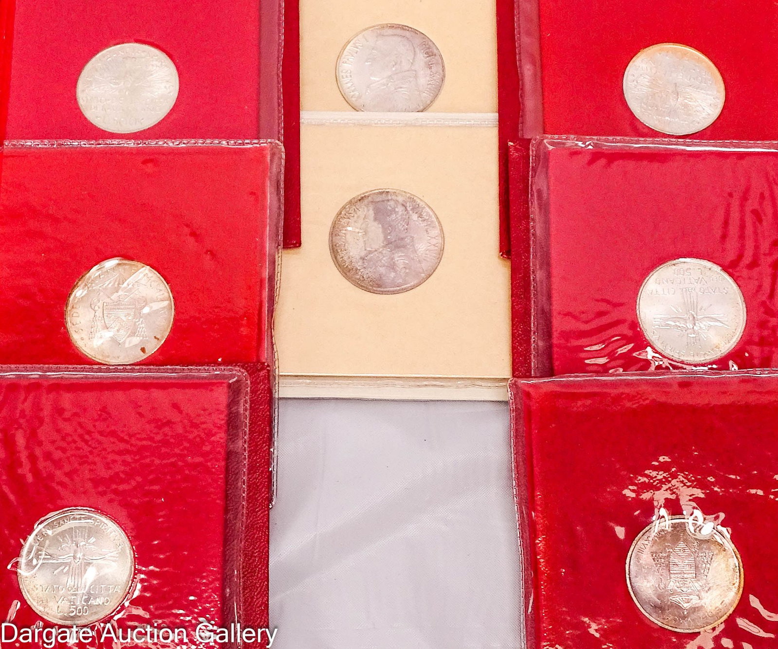 (8) 1978 VATICAN CITY SILVER COINS (1 of 8)
