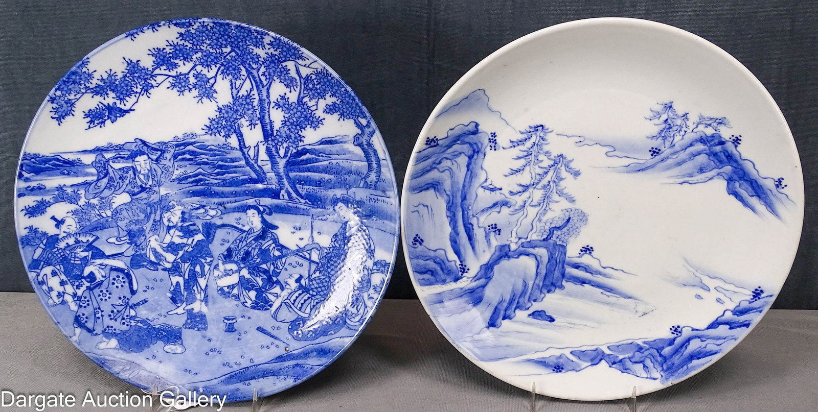 (2) JAPANESE PROCELAIN CHARGERS (1 of 5)
