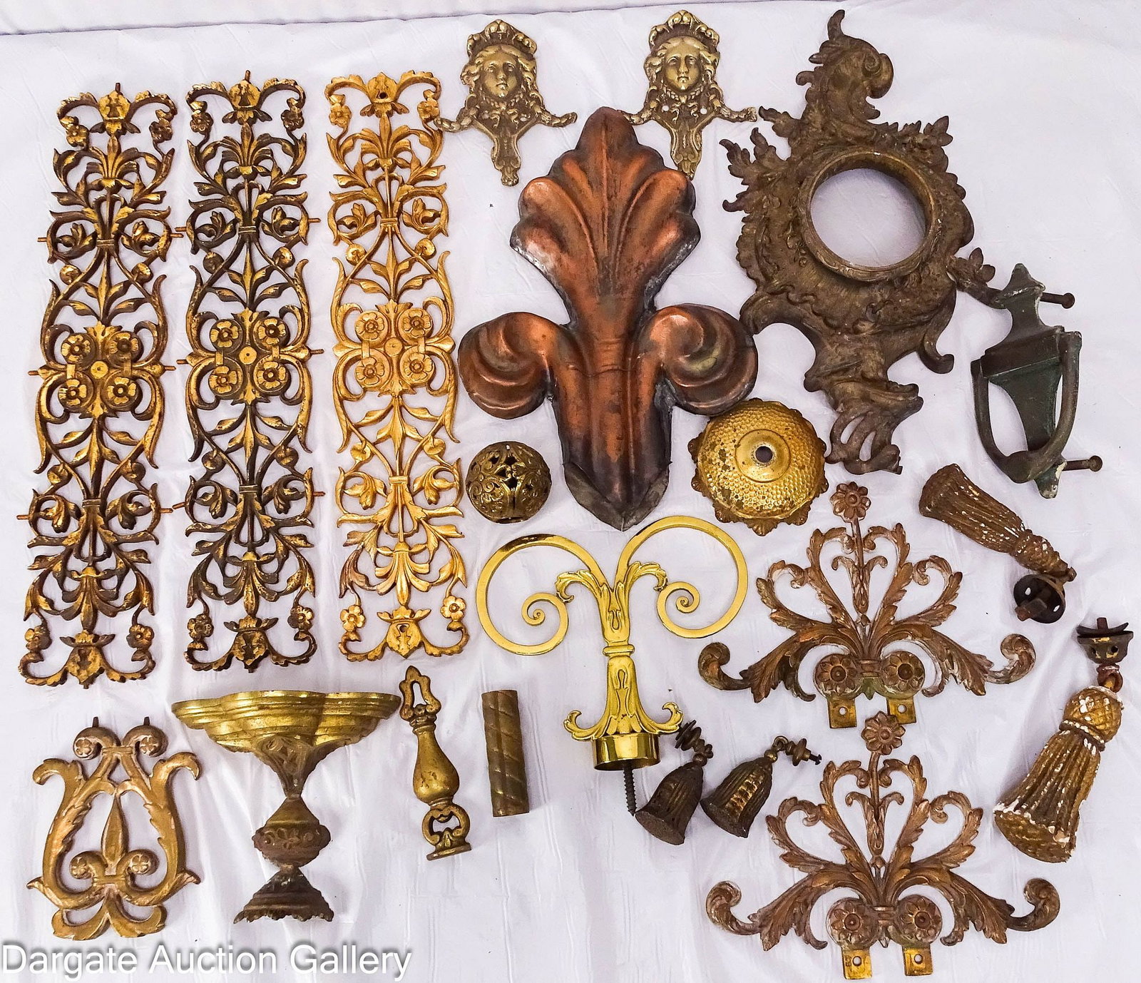 21pcs METAL ARCHITECTURAL, FURNITURE & LIGHTING COMPONENTS (1 of 13)