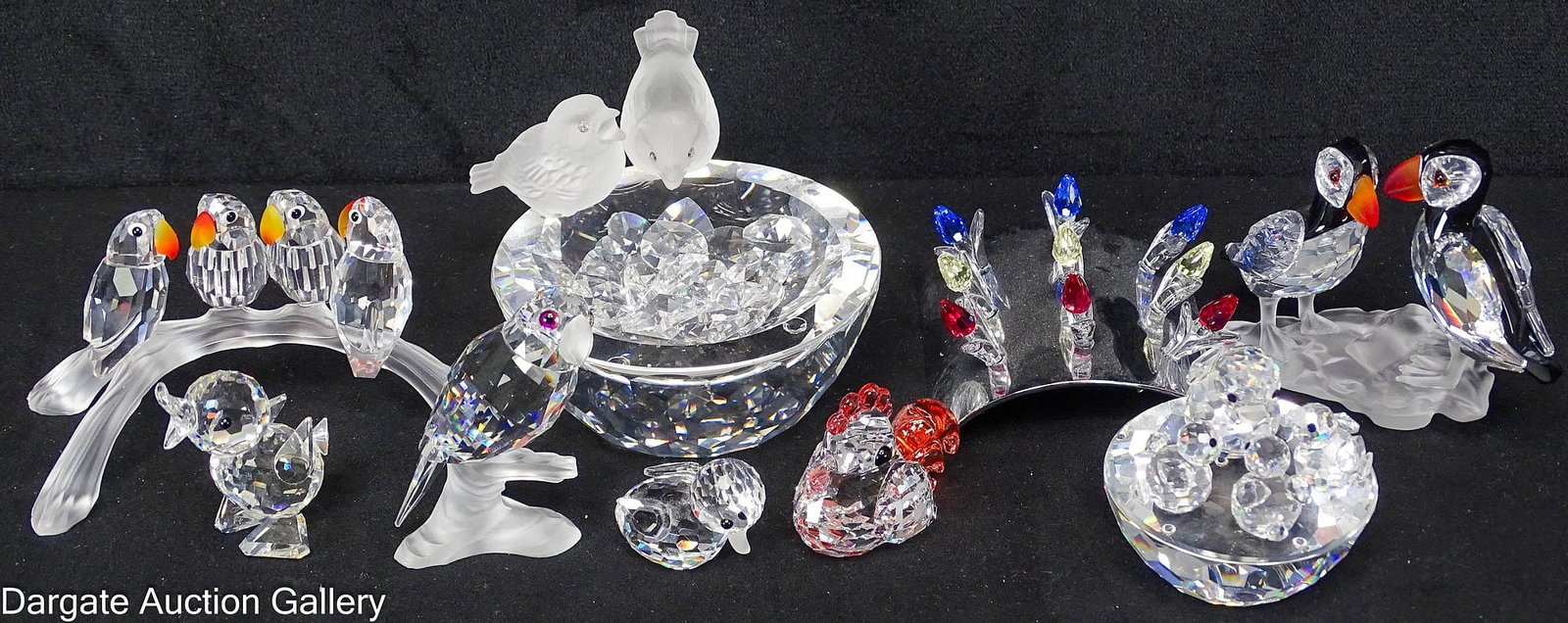 12+ ASSORTED SWAROVSKI BIRDS FLOWERS AND HEARTS (1 of 5)