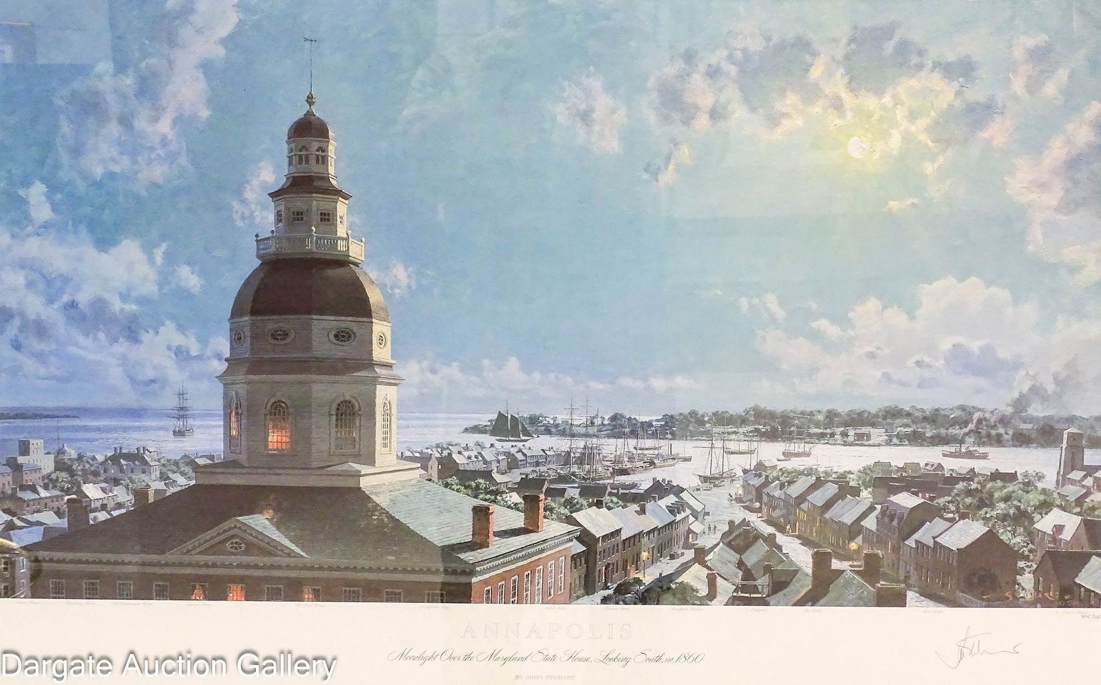JOHN STOBART LITHOGRAPH ANAPOLIS (1 of 9)