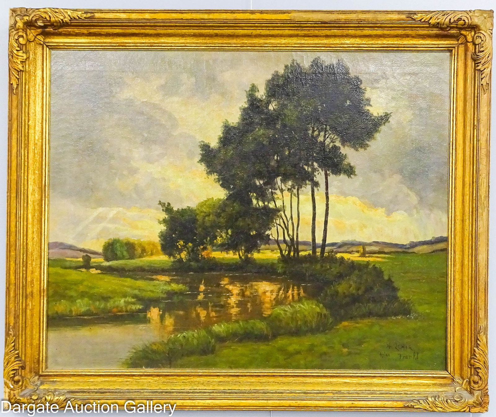 AFTER FRANS XAVER FRANKL OIL ON CANVAS LANDSCAPE (1 of 11)