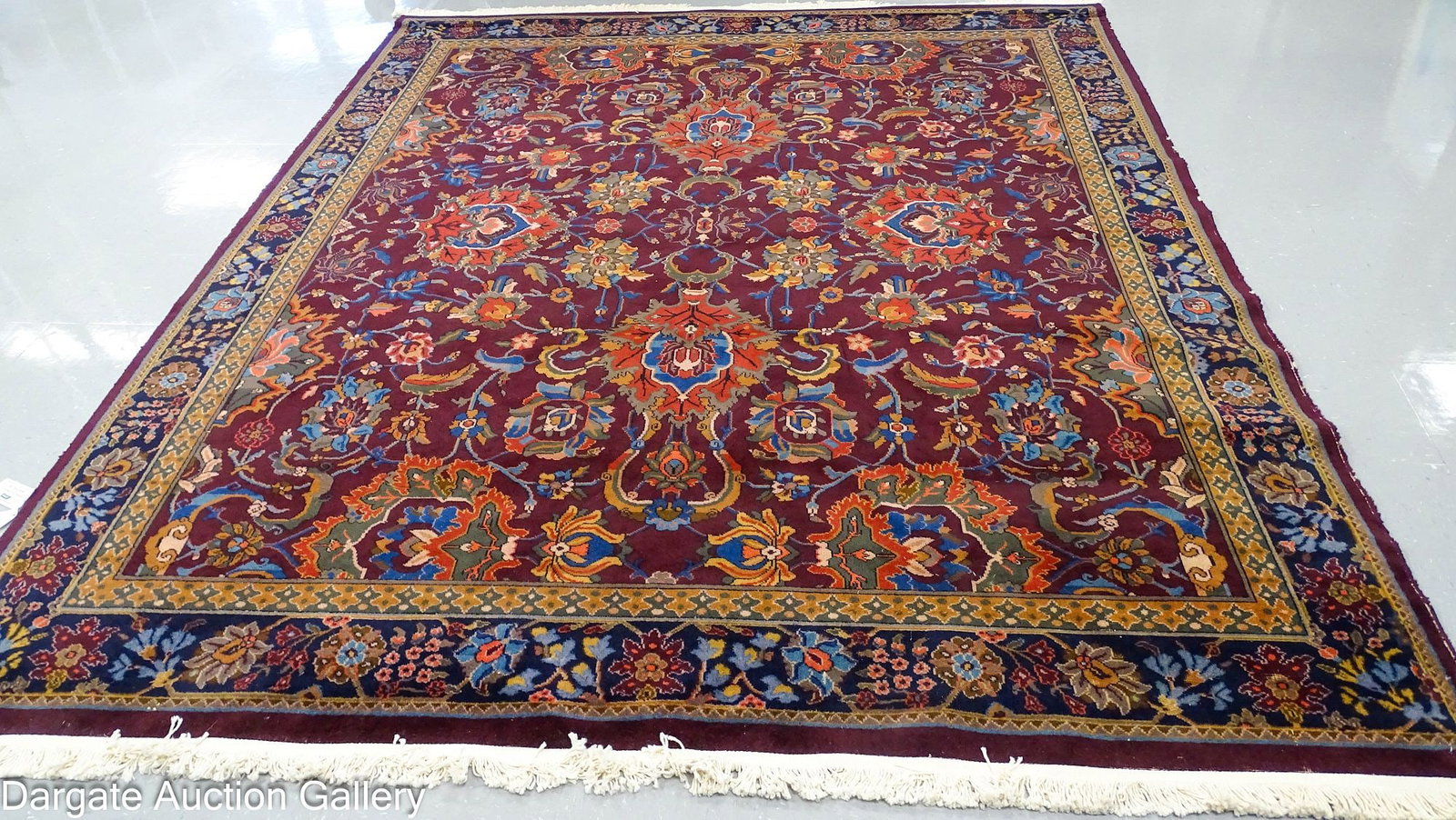 ROOM SIZE PERSIAN KERMAN CARPET RUG (1 of 6)