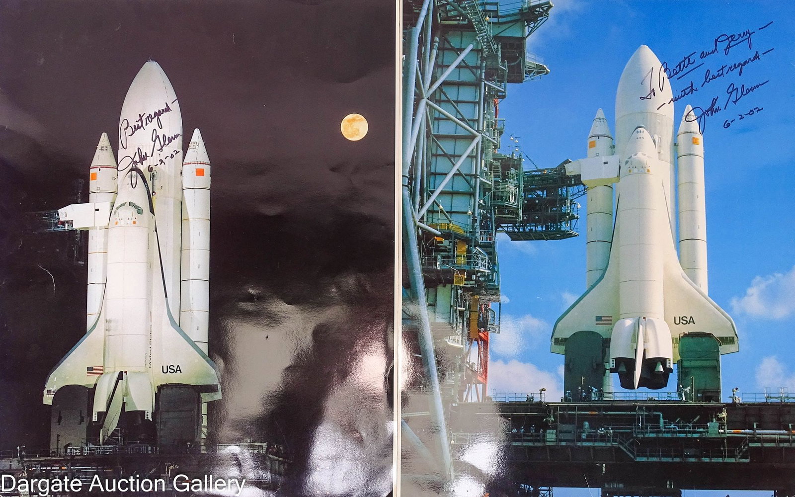 (2) JOHN GLENN SIGNED PHOTOGRAPHS (1 of 12)