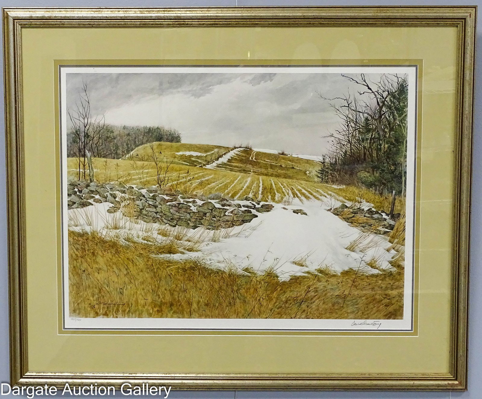 DAVID ARMSTRONG 1976 LITHOGRAPH - DRIFTED SNOW (1 of 6)