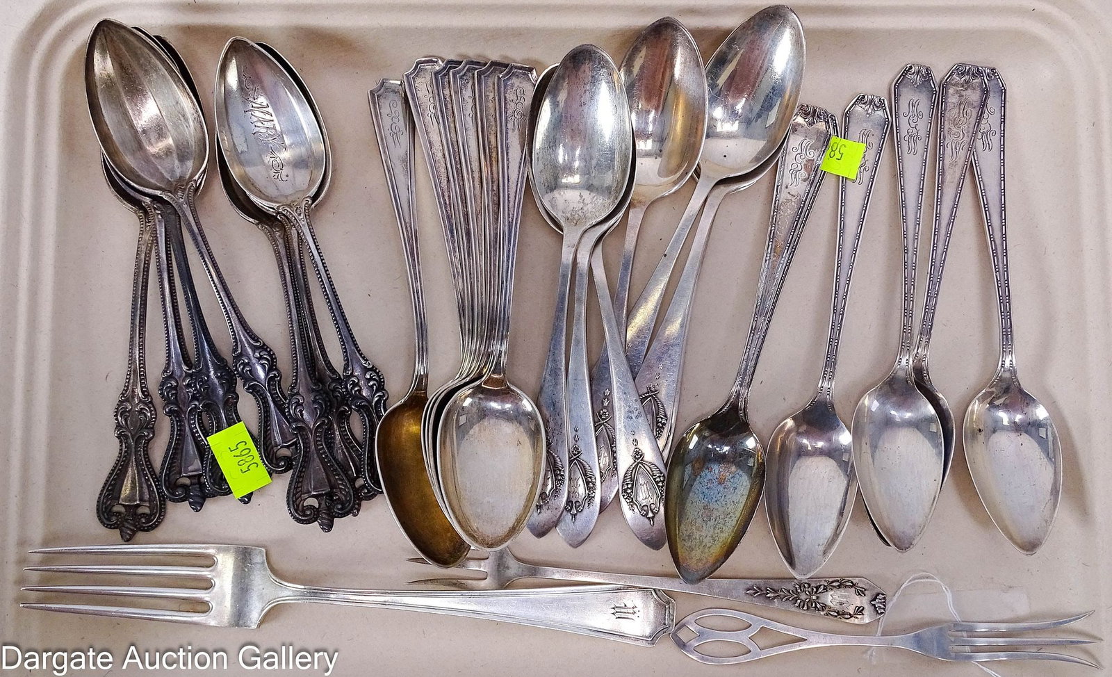 29pcs ASSORTED STERLING FLATWARE (1 of 12)