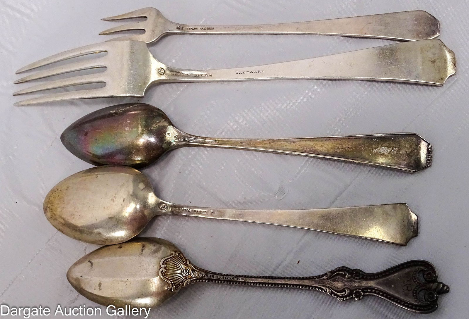 29pcs ASSORTED STERLING FLATWARE - 6