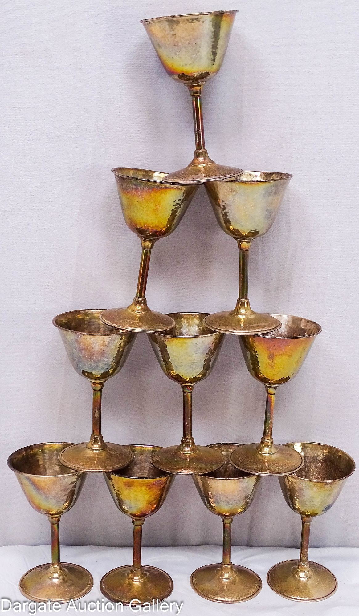 (10) HARDY AND HAYES PITTSBURGH STERLING SILVER GOBLETS (1 of 6)