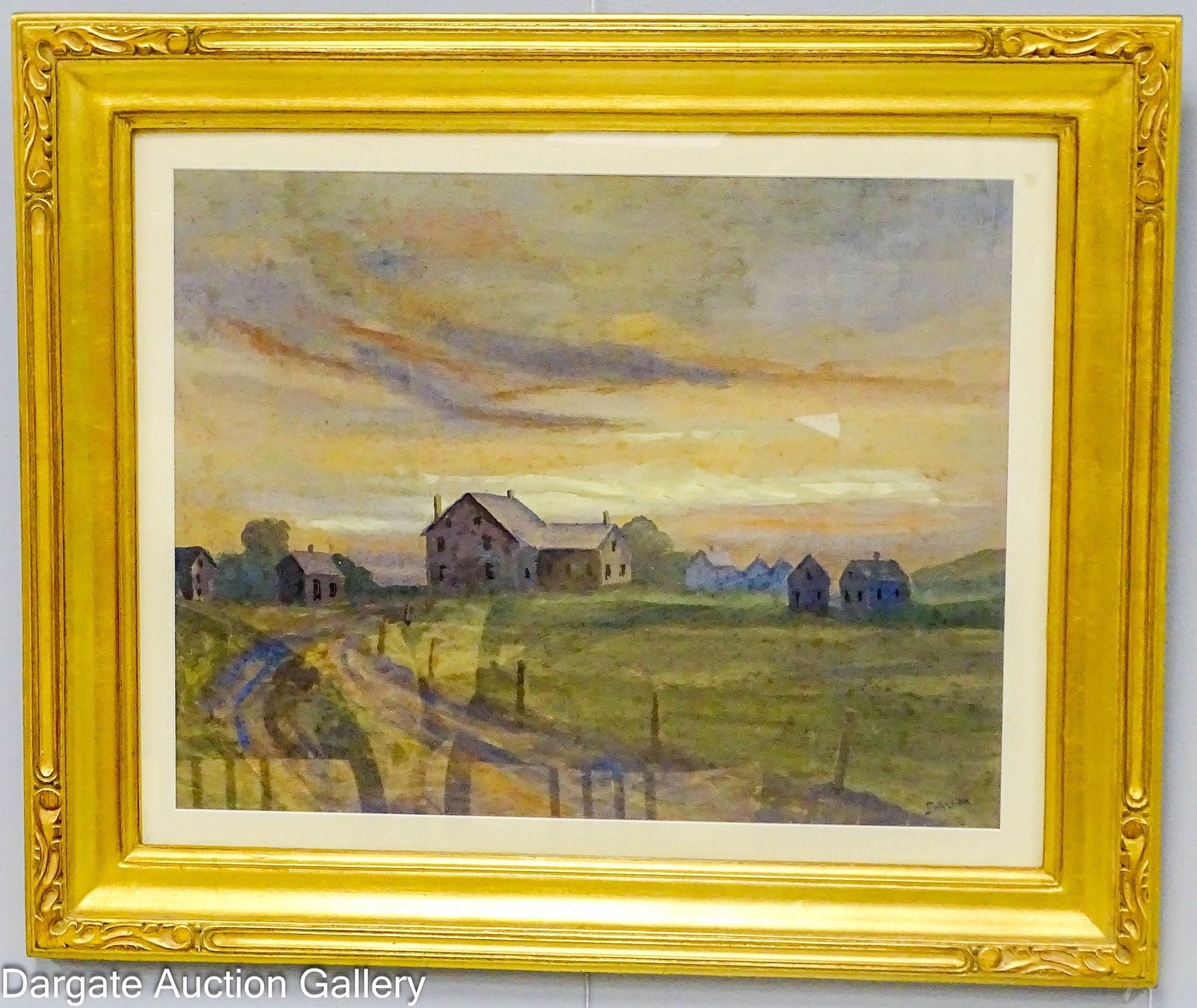 WALTER EMERSON BAUM WATERCOLOR RURAL LANDSCAPE (1 of 5)