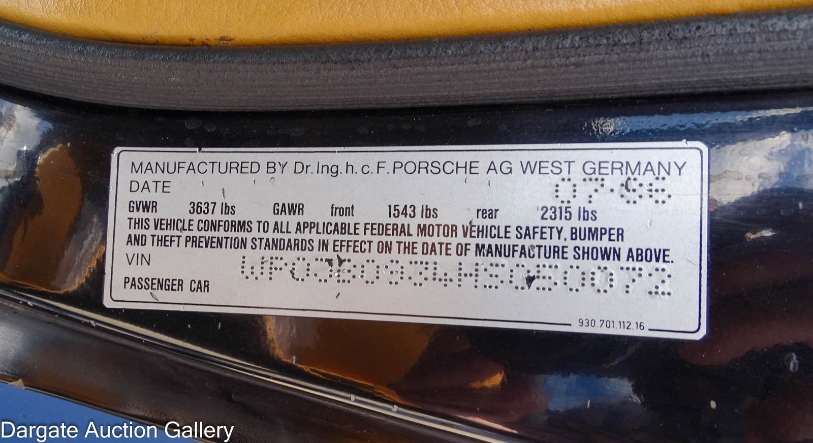 1987 PORSCHE 911 CARRERA SLANTNOSE 22k MILES - 12