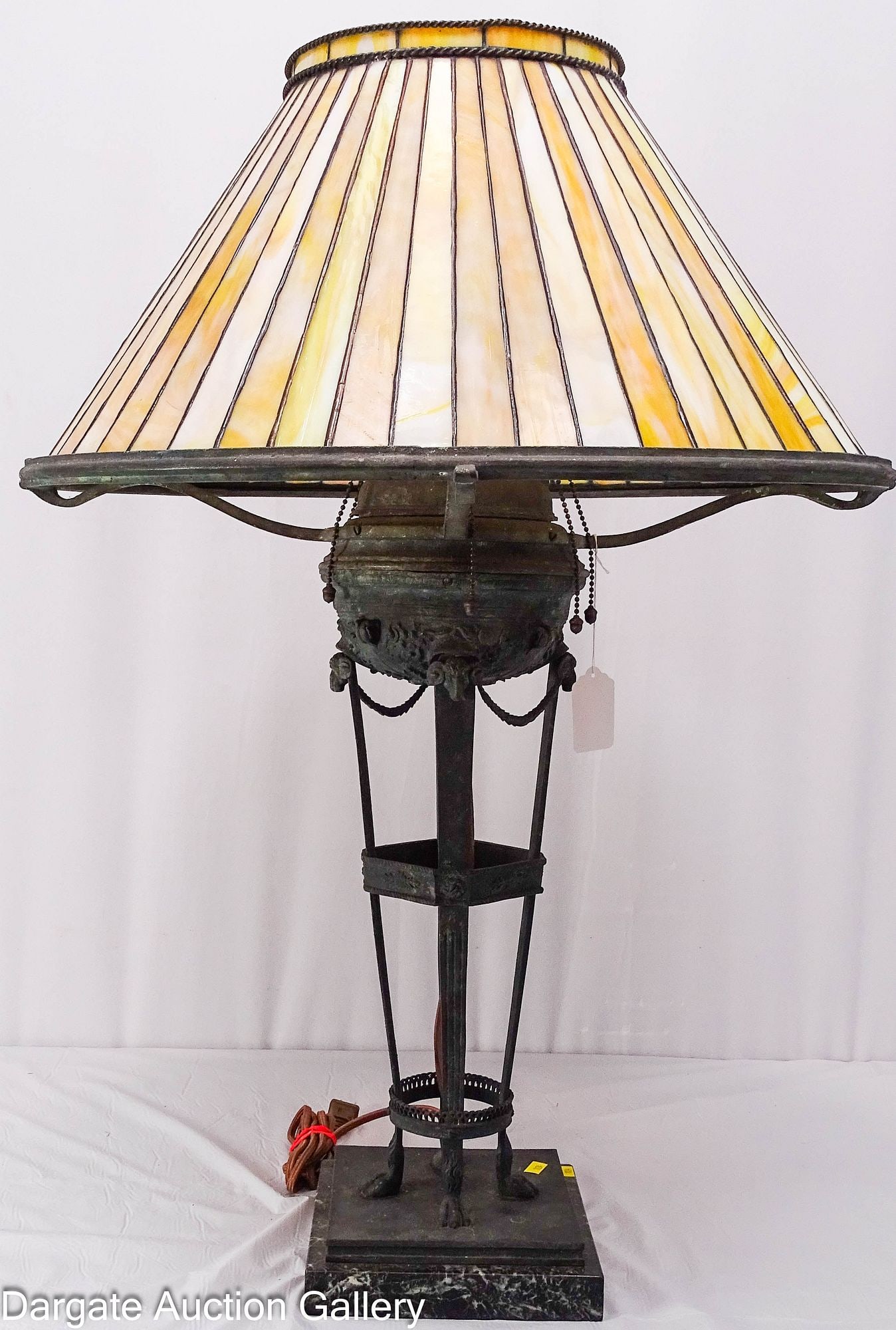 GRAND TOUR NEOCLASSICAL PATINATED BRONZE COVERTED OIL LAMP (1 of 12)
