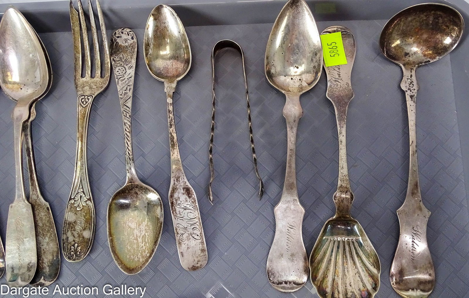 26pcs COIN SILVER FLATWARE - 2