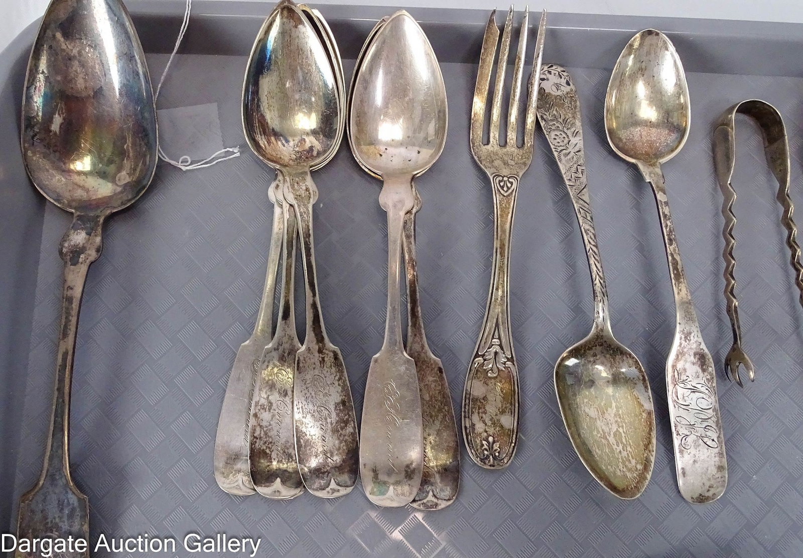 26pcs COIN SILVER FLATWARE - 3
