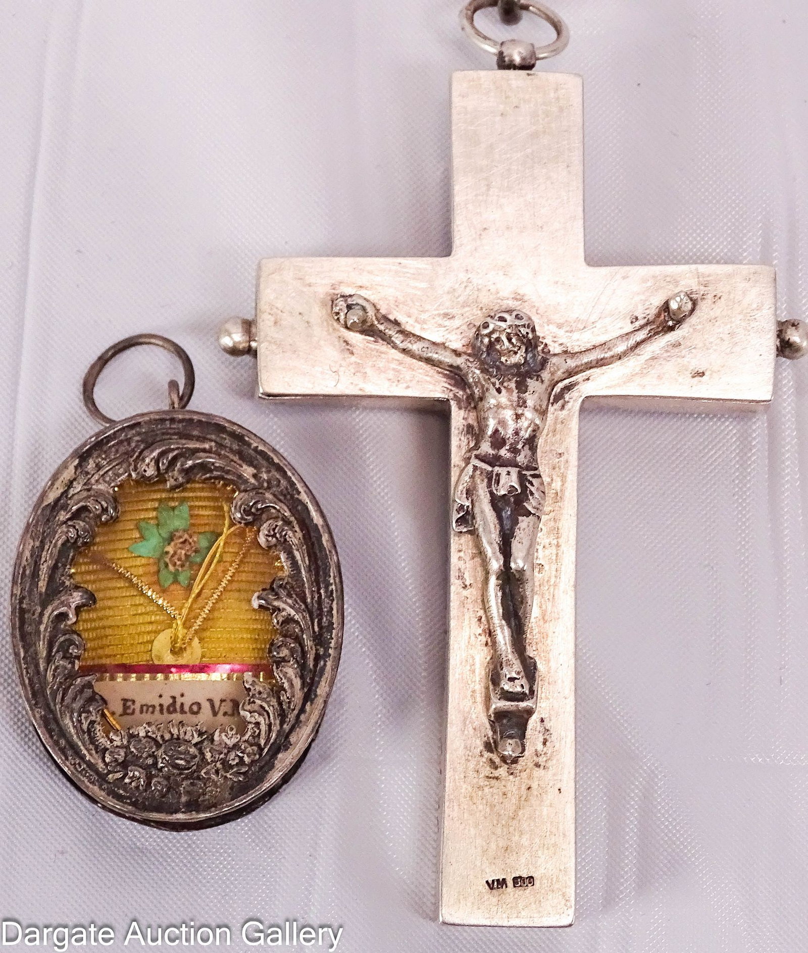 (2) THECA RELIQUARIES ST THERESA ST AUGUSTINE ST JOHN VIANNEY (1 of 10)