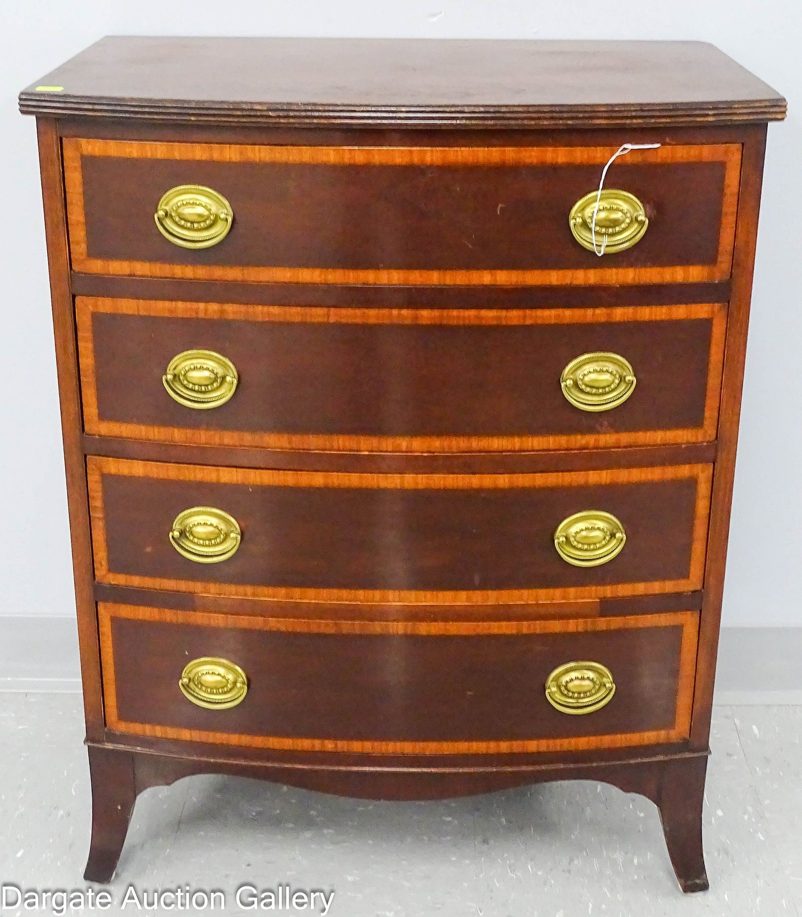 FEDERAL STYLE BOWFRONT FOUR-DRAWER CHEST (1 of 5)
