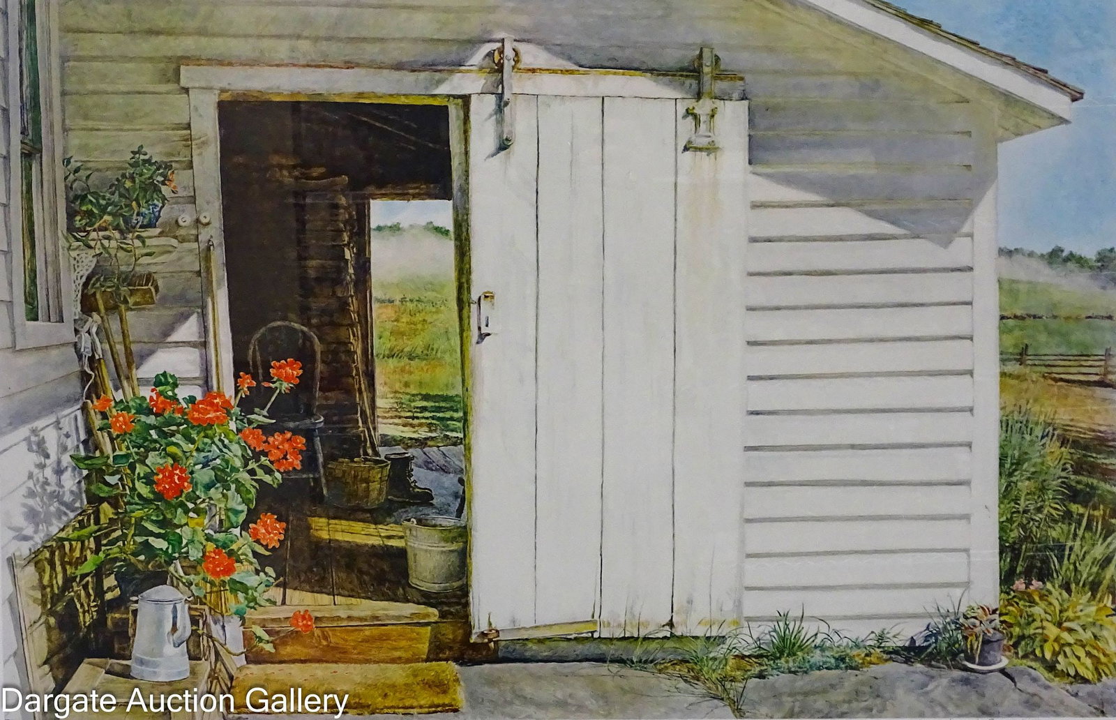 DAVID ARMSTRONG 1981 LITHOGRAPH - COUNTY GERANIUMS (1 of 6)