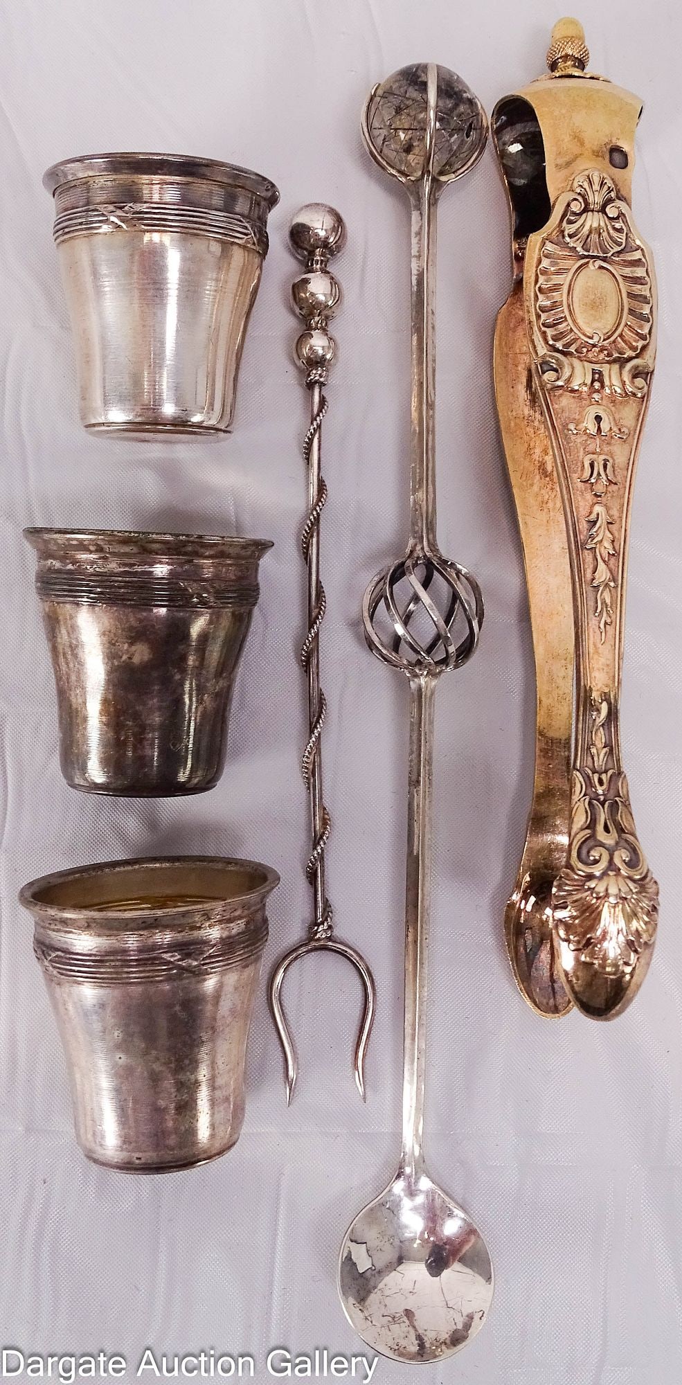 6pc BAR ITEM LOT incl STERLING (1 of 6)