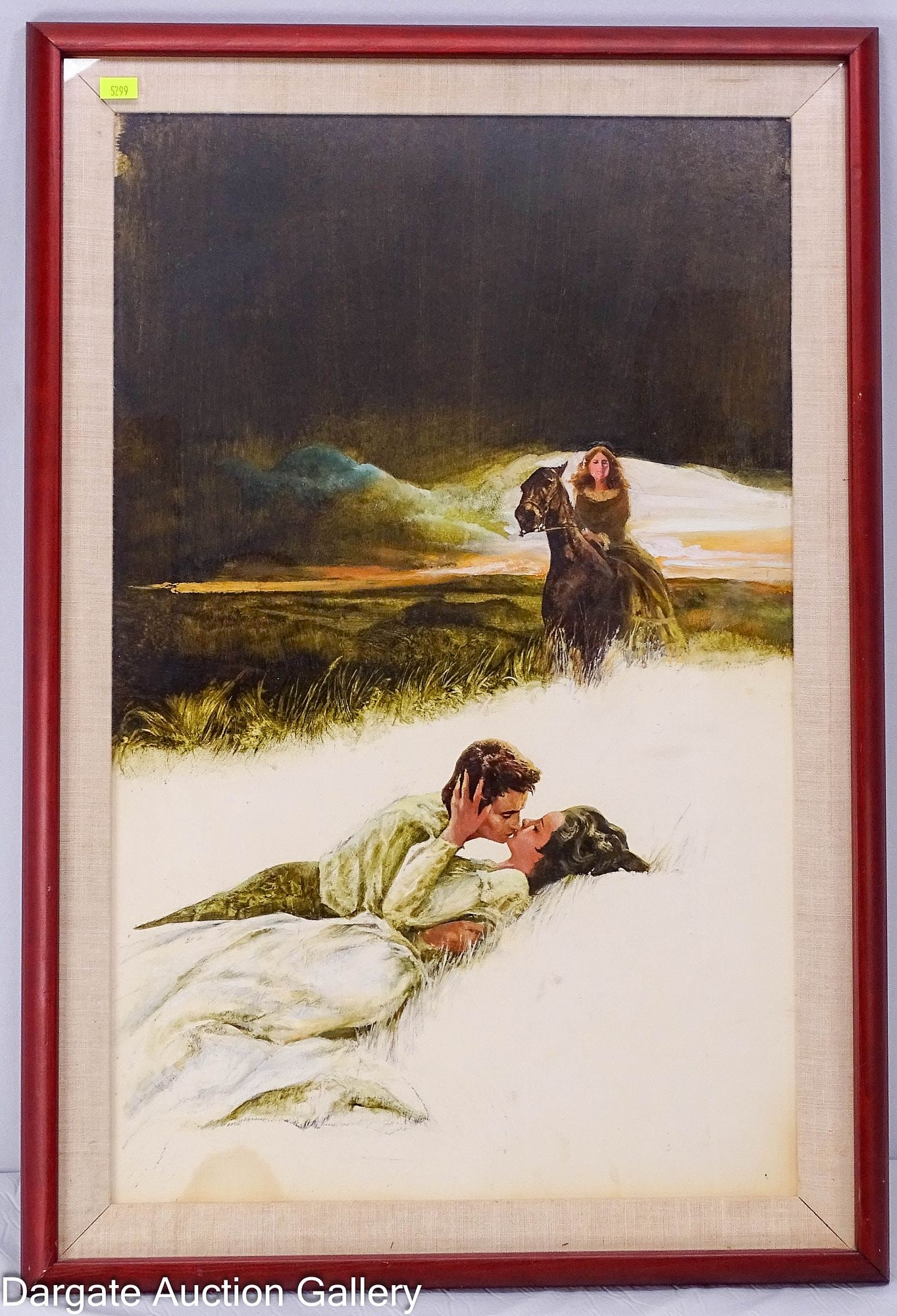 OIL ON BOARD PAINTING THE SCARLET FRONTIER UNSIGNED (1 of 6)