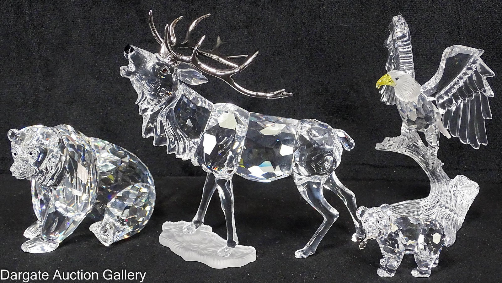 4pcs SWAROVSKI CRYSTAL AMERICAN ANIMAL FIGURES (1 of 5)