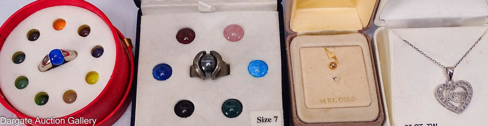 4pcs ASSORTED JEWELRY incl STERLING and GOLD (1 of 5)