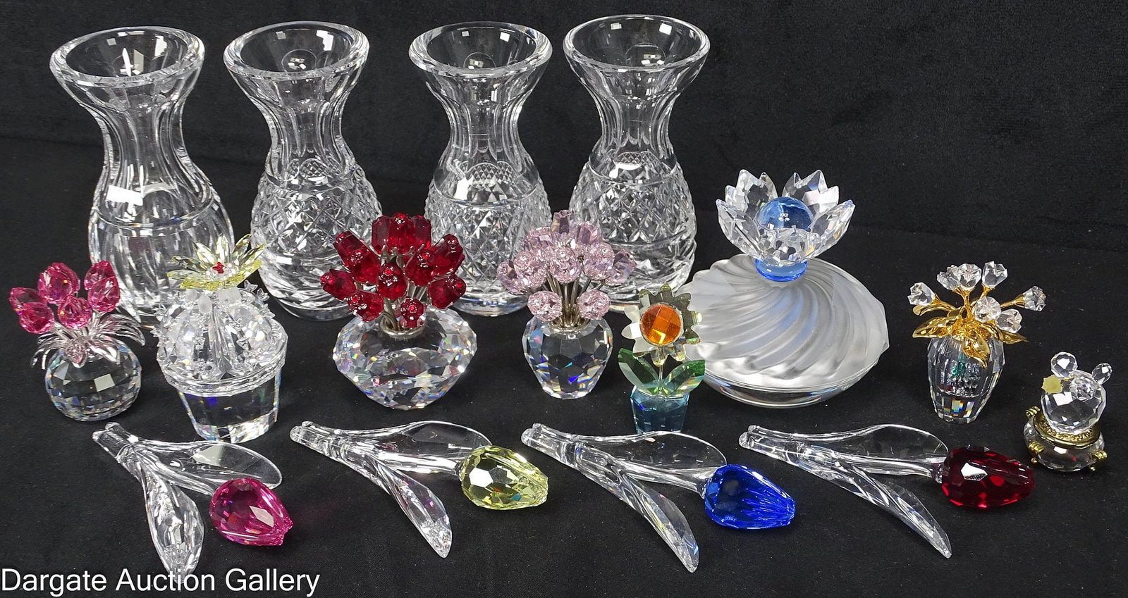 (12) ASST SWAROVSKI AND WATERFORD CRYSTAL PIECES (1 of 7)