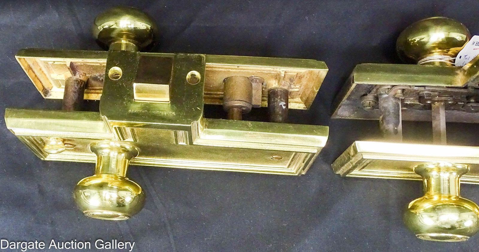 SARGENT AND COMPANY SOLID BRASS DOOR KNOBS TWO PAIRS - 4