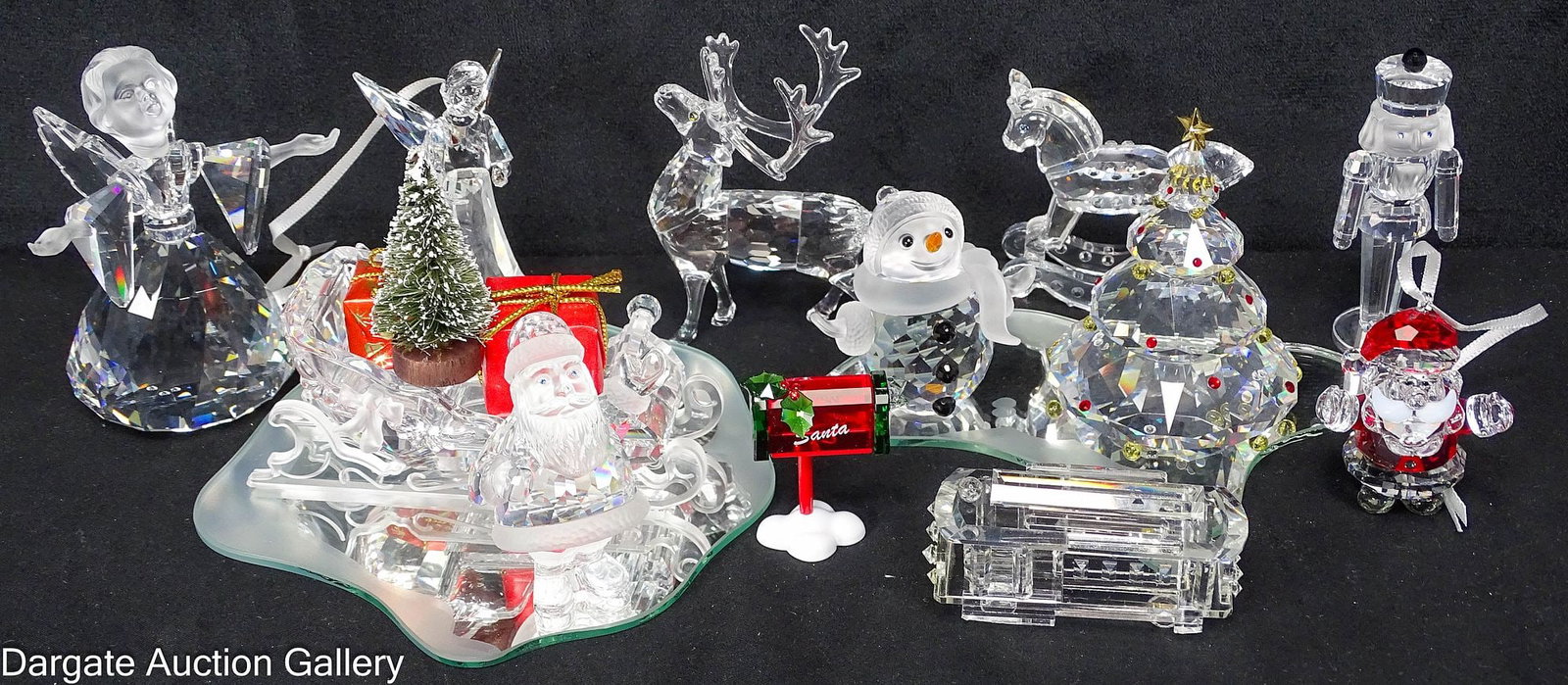 12pcs SWAROVSKI CYRSTAL CHRISTMAS HOLIDAY FIGURES (1 of 8)