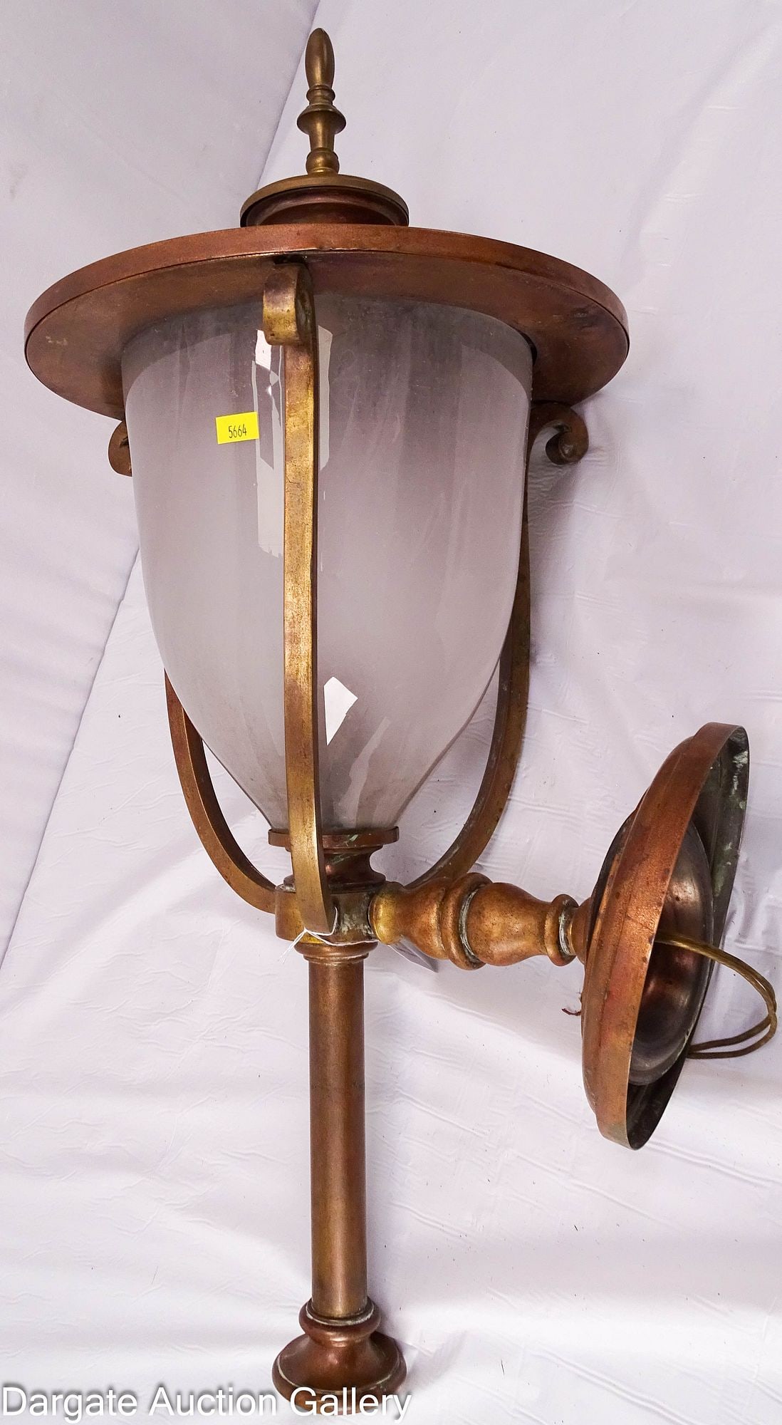 LARGE COPPER WALL SCONCE - 3