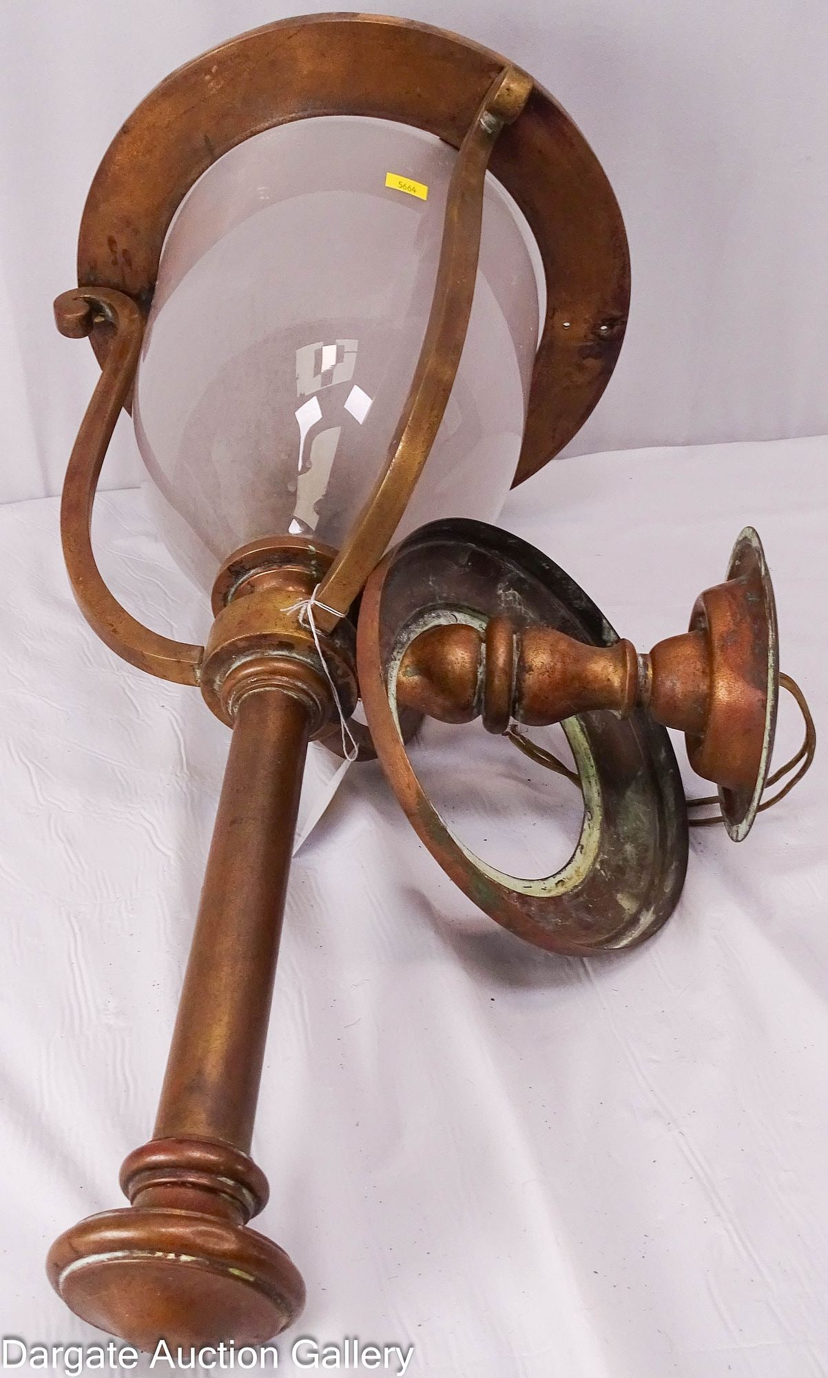 LARGE COPPER WALL SCONCE - 7