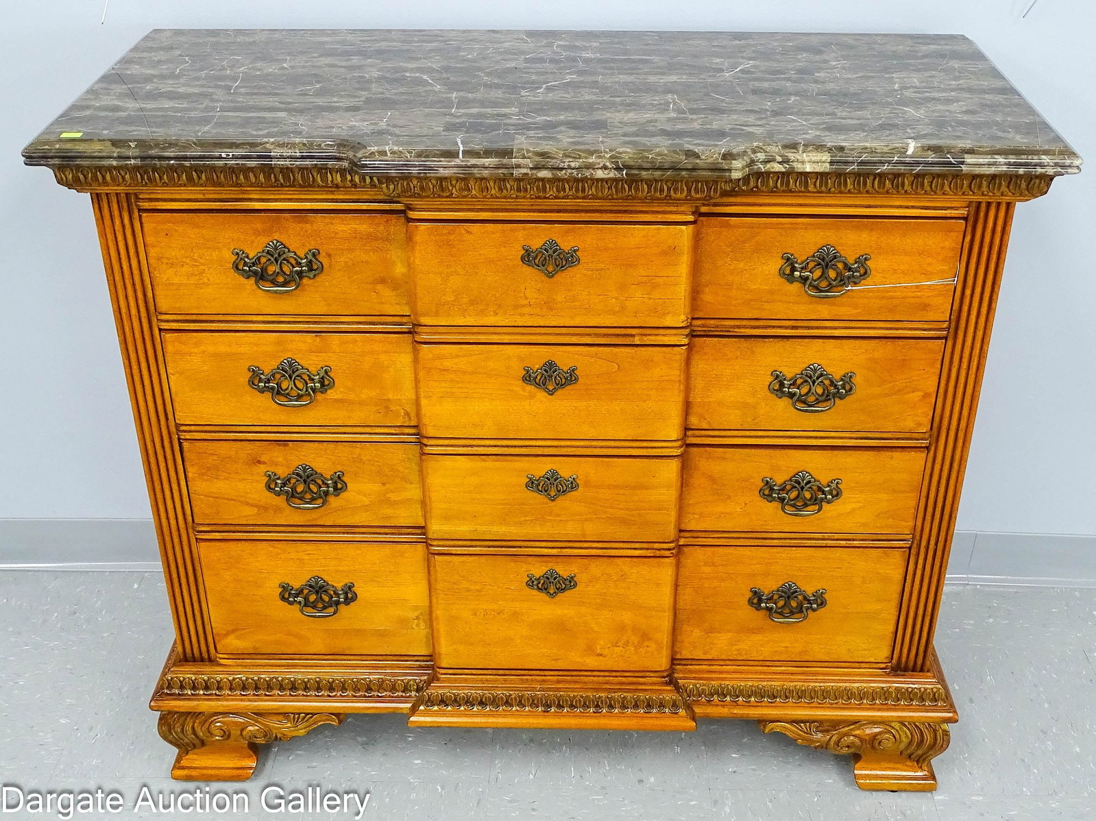 CONTEMPORARY BLICK CHIPPENDALE STYLE CHEST OF DRAWERS (1 of 6)