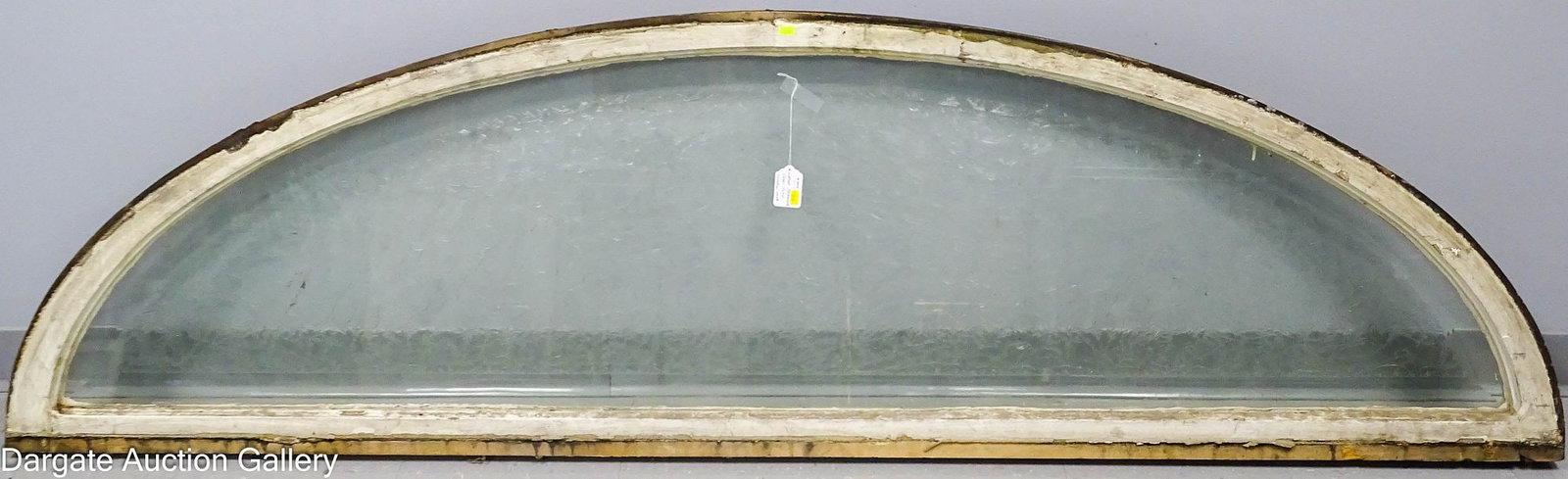LARGE ANTIQUE TRANSOM DEMILUNE WINDOW SASH (1 of 5)